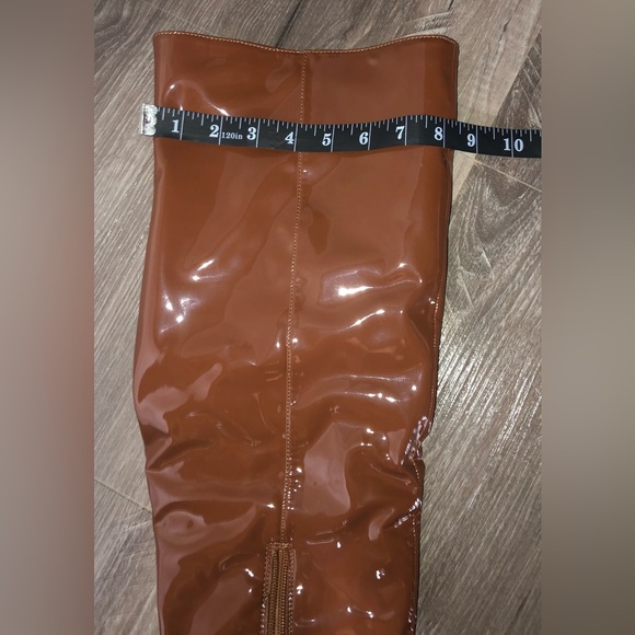 Steve Madden Girl Chasing Wide Calf Brown Carmel OTK Over the knee boots New - Picture 2 of 4